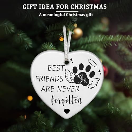 Personalized Dog Christmas Ornament 2025 - Best Friends Never Forgotten