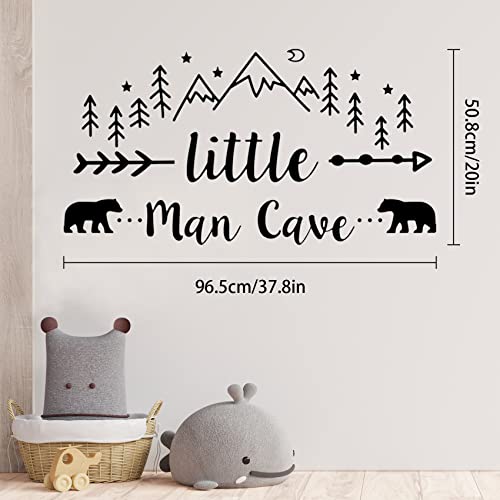Tribal Mountain Bear Wall Decal - Nursery & Bedroom Decor