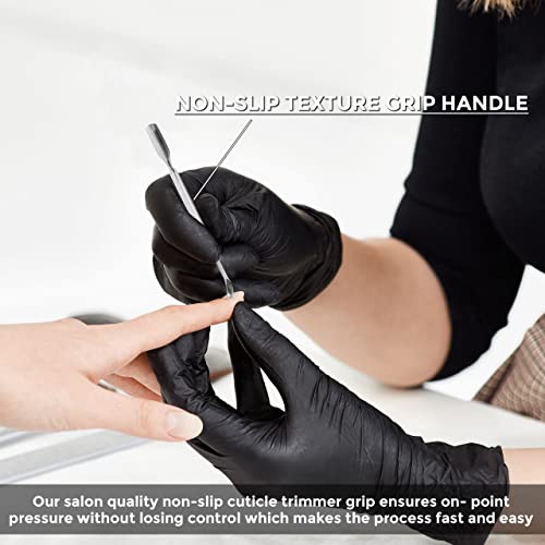 P2P Nails Cuticle Pusher and Trimmer - Stainless Steel Gel Polish Remover