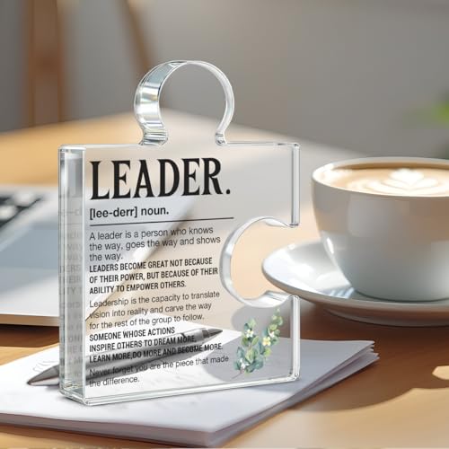Leadership Gifts for Boss's Day - Acrylic Puzzle Piece Plaque