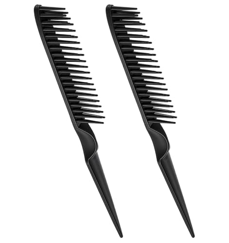 3 Row Hair Comb 2-Piece Set for Natural Curly Hair Detangling