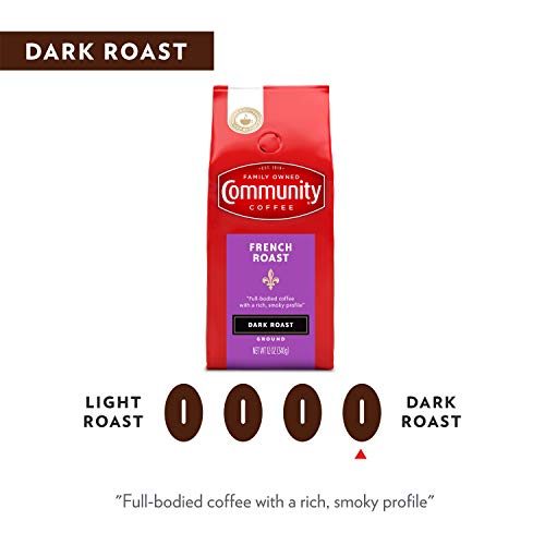 Community Coffee Extra Dark French Roast Ground Coffee, 12 oz