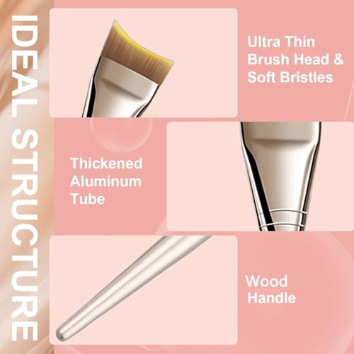 ZORLYS Angled Ultra-Thin Foundation Brush & Face Mask Applicator
