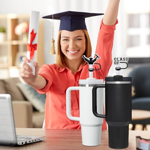 Graduation Straw Covers for Stanley Cup - 6 Pack 10mm Toppers