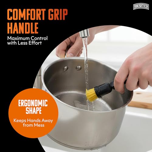 Brushtech Non-Stick Pan Brush – Scratch-Safe Cleaning Tool