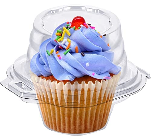 Individual Cupcake Boxes - 50 Pack, 24 Cubic Inches, Round