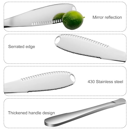 2-Pack Stainless Steel Butter Knives with Holes – Easy Spread & Slicing