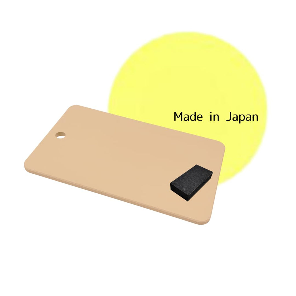 Kitchen Star Tsukihoshi Rubber Cutting Board Made in Japan,Dishwasher-Safe Size:14.96×9.06×0.39inches(385×233×10mm) Equipped with a Cutting Board Scraper for Synthetic Rubber Cutting Boards (L)