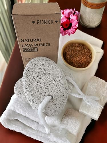 2-Pack Natural Pumice Stone for Feet – Lava Foot File & Callus Remover