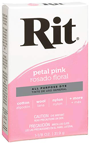 Rit All-Purpose Powder Dye, Petal Pink - Pack of 2 for Fabrics