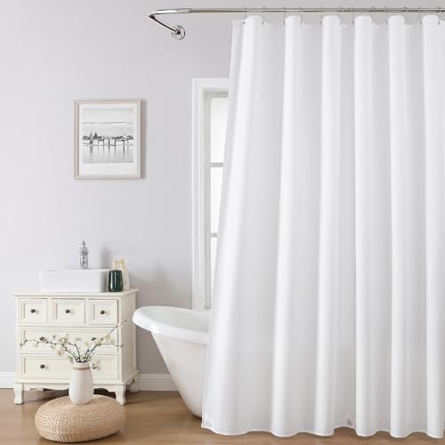 Water-Repellent Shower Curtain Liner - 72x72 White Polyester