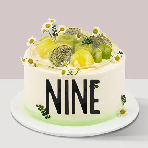26-Piece Black Acrylic Letter Cake Topper Set for Birthdays & Events