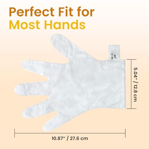 BLOOMORA Repairing Hand Mask Gloves for Dry Cracked Hands with Shea Butter