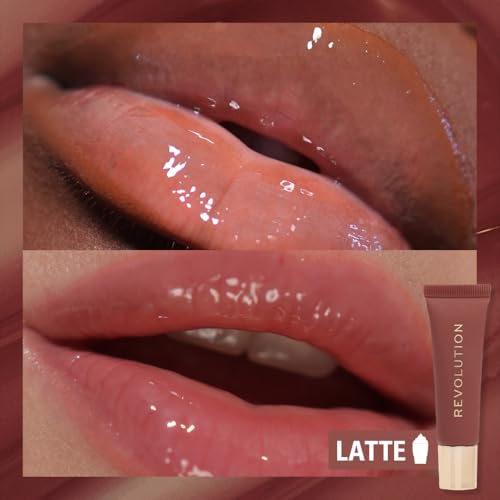 Revolution Juicy Peptide Lip Balm - Nude Latte Hydrating Tinted Lip Care