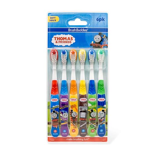 Brush Buddies Thomas & Friends Toddler Toothbrush Set 6-Pack Soft Bristles