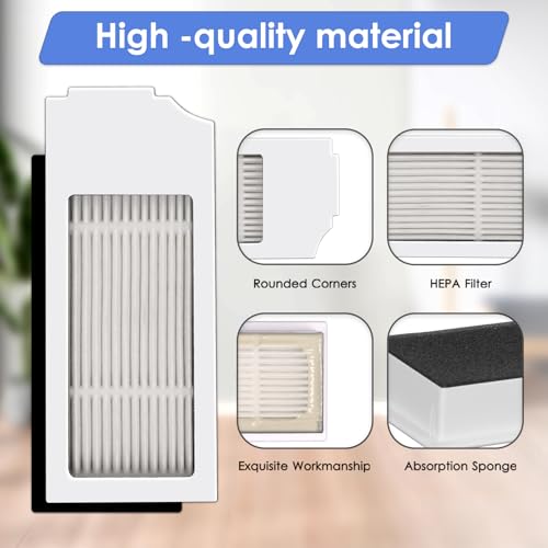 FILTERIST 4-Pack HEPA Filters for Ecovacs Deebot N20 Plus & T10 Series