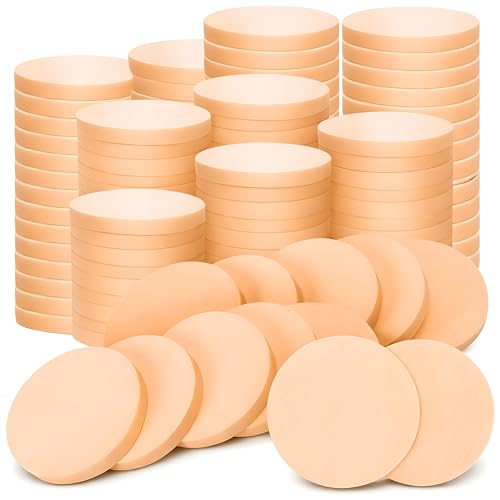 Bexter 25-Piece Soft Round Makeup Powder Puffs – Reusable Face Blender Sponges