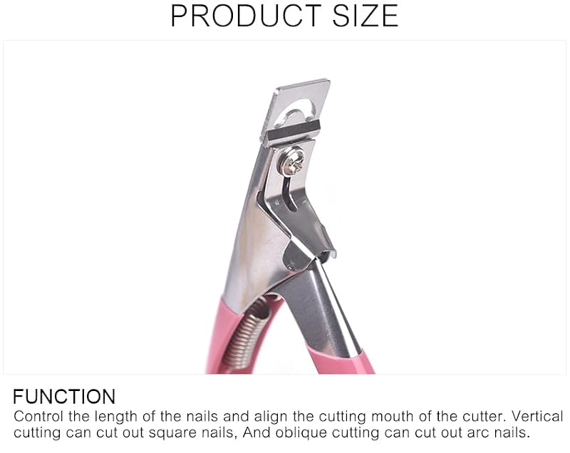 Siyuwuro Professional Acrylic Nail Clipper Stainless Steel False Nail Cutter