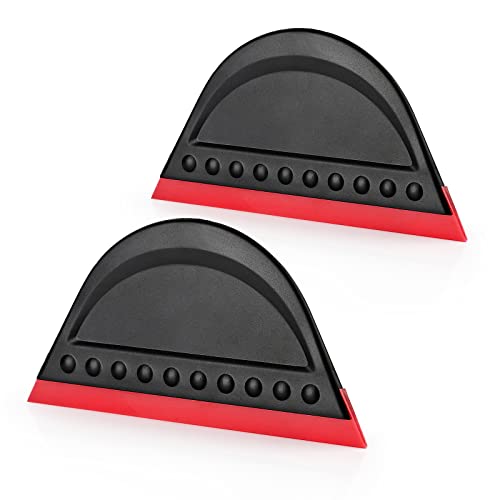 FOSHIO Mini Squeegee Set - 2 Pack for Window Cleaning & Vinyl Smoothing