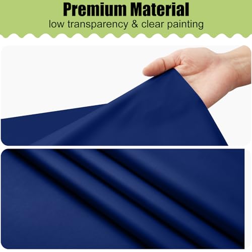 Smiry 54"x108" Navy Disposable Table Cloth – 3 Pack Waterproof Plastic Covers for Parties & Picnics