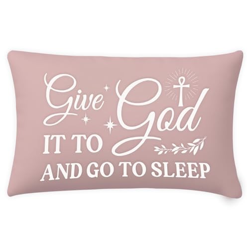 Give It to God Pillow Cover - 12x20 Inch Flannel Cushion Case
