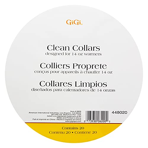 GiGi Disposable Wax Warmer Collars for 14 Oz Wax Cans - 20 Pcs