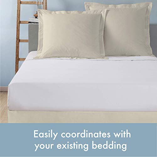 Today’s Home Tailored Pillow Shams, Standard Ivory, 2-Pack