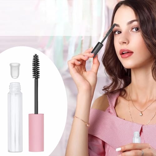 3 Pack 10ml Clear Empty Cosmetic Tubes with Wands for DIY Makeup