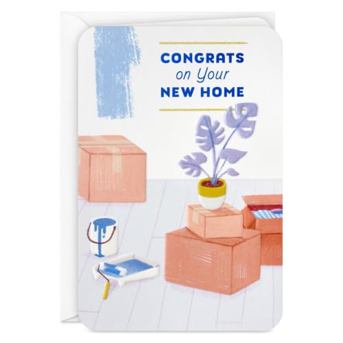 Hallmark Housewarming Card - Paint and Plants Design, 5x7 Greeting Card