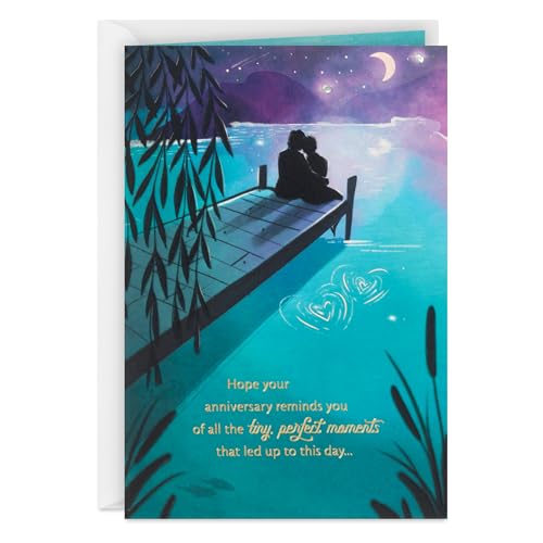 Hallmark Moonlit Dock Anniversary Card for Couples - 5x7