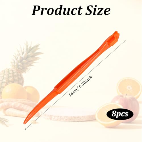8-Piece Citrus Peeler Set - Easy Orange, Lemon & Mango Peeler Tools