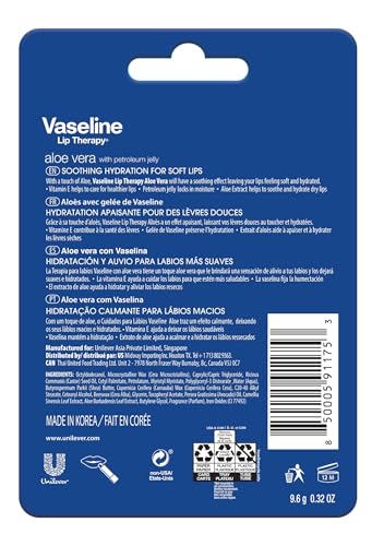 Vaseline Lip Therapy Aloe Care Stick Twin Pack - Hydrating Lip Balm