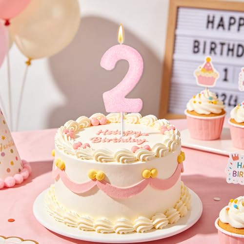 Pink Number 15 Birthday Candle - Perfect for 15th Birthday Party
