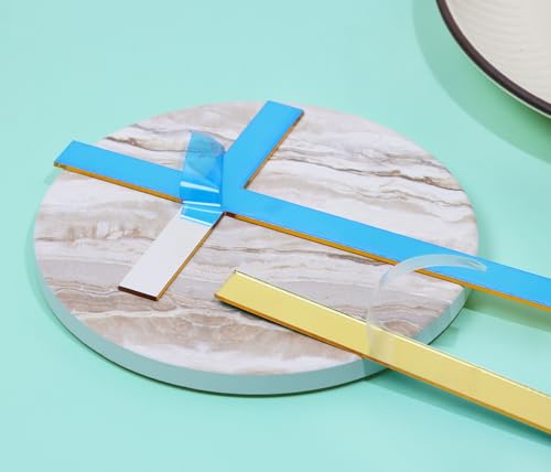 Gold Acrylic Cross Cake Toppers - 6pcs for Weddings & Celebrations