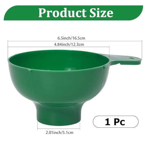 Wide Mouth Plastic Funnel for Canning & Kitchen Use - 4.84"