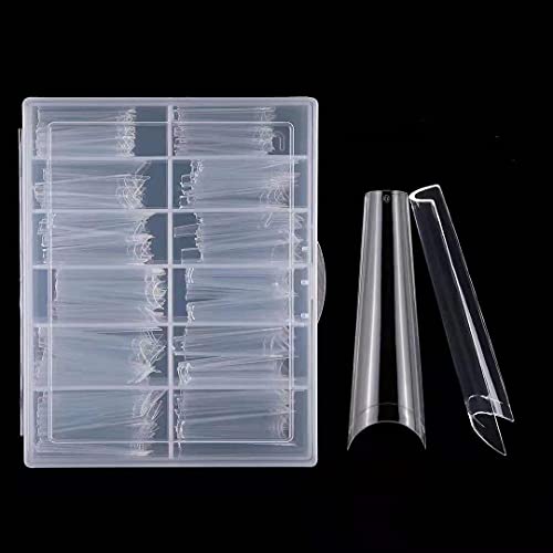 Yimart XXL Extra Long Coffin Nail Tips - 240pcs French False Nails