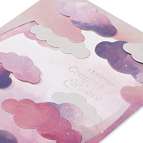 Papyrus Sympathy Card - Sending Comfort & Love with Foil Accents