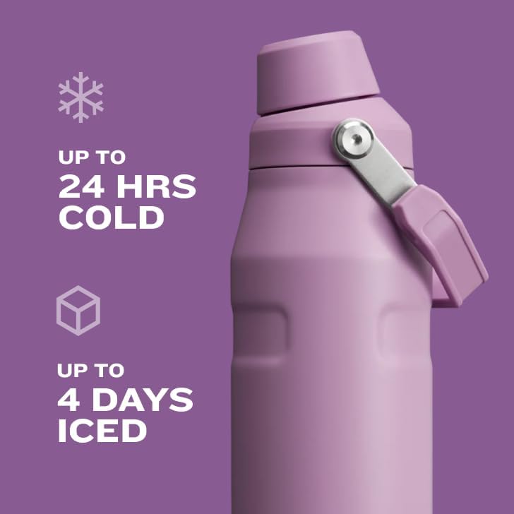 Stanley IceFlow Water Bottle - Fast Flow Angled Spout Lid | Lightweight, Leakproof & Insulated | BPA-Free