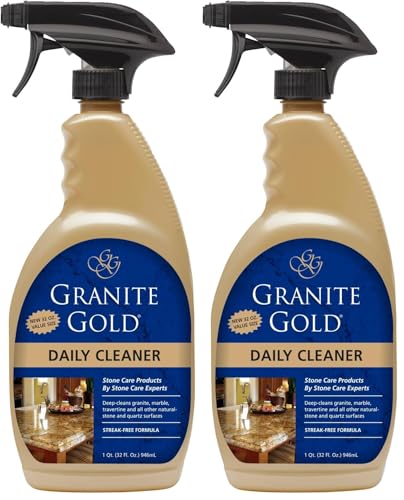 Granite Gold Daily Cleaner for Natural Stone & Quartz - 32 oz (Pack of 2)