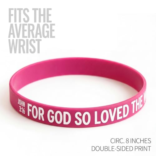 30 Pcs Bulk Inspirational Bible Verse Bracelets - 10 Colors