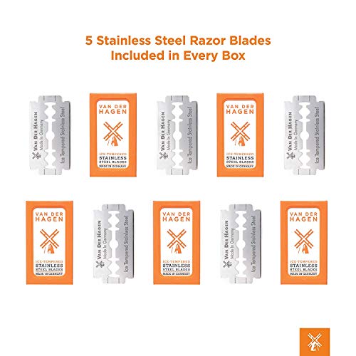 Van Der Hagen Ice Tempered Safety Razor Blades 5 Pack