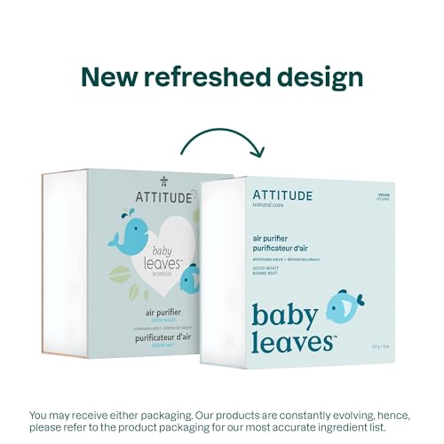 ATTITUDE Natural Odor Eliminator, Activated Carbon Air Purifier - Small