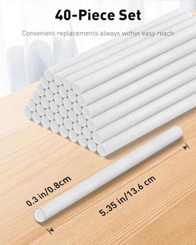 Pawfly 40 Pcs Mini Humidifier Filter Replacement Sticks