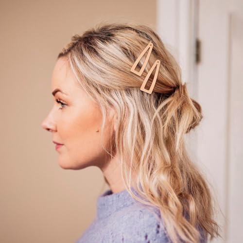 Sightor 10 Pcs Double Grip Metal Snap Hair Clips & Barrettes
