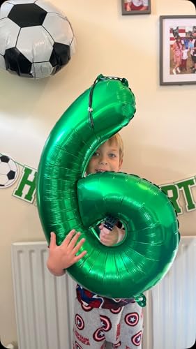 Hadoife 40-Inch Dark Green Number 2 Foil Balloon for Birthday Party Decor