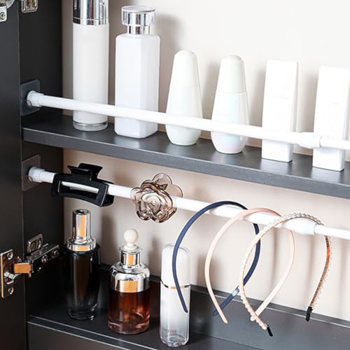 KuuGuu 12-Pack Adhesive Shower Curtain Rod Holders - No Drill Wall Brackets