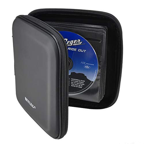 XiongYe 32 Capacity CD/DVD Storage Case - Durable Organizer Wallet