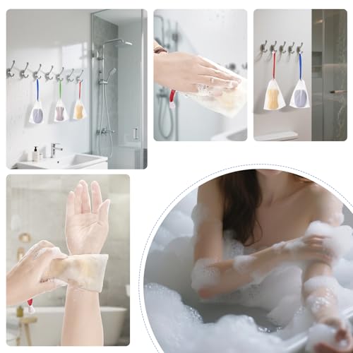 10-Pack Mesh Soap Saver Bag and Exfoliating Pouch with Drawstring