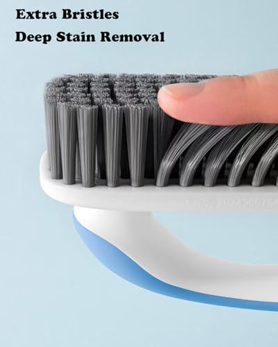 2 Pack Soft Bristle Laundry Stain Remover Scrub Brush Set