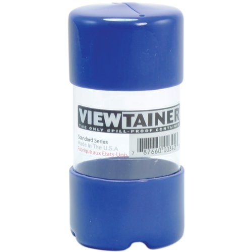 Viewtainer Squeeze-Top Storage Container, 2-Inch x 4-Inch, Blue